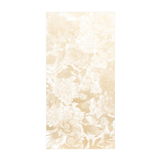 Teppich beige Vintage Blütentraum in Beige