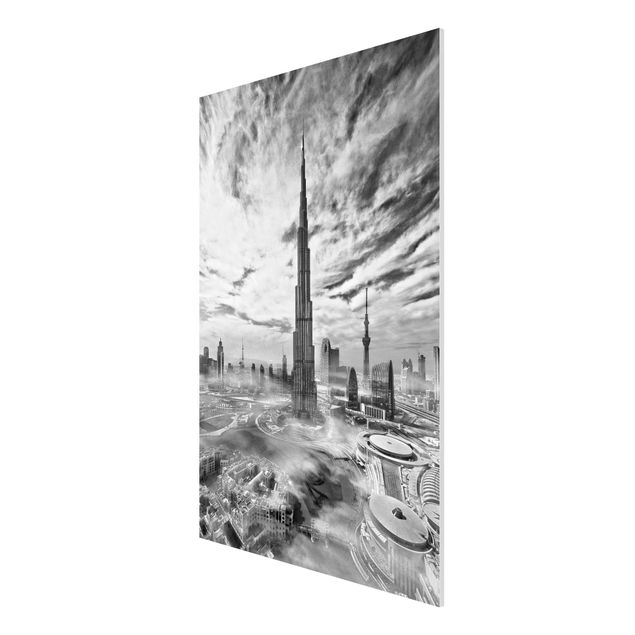 Forex Fine Art Print - Dubai Super Skyline - Hochformat 3:2