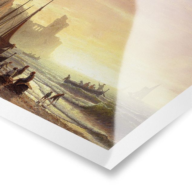 Poster - Albert Bierstadt - Fischereiflotte - Querformat 3:4