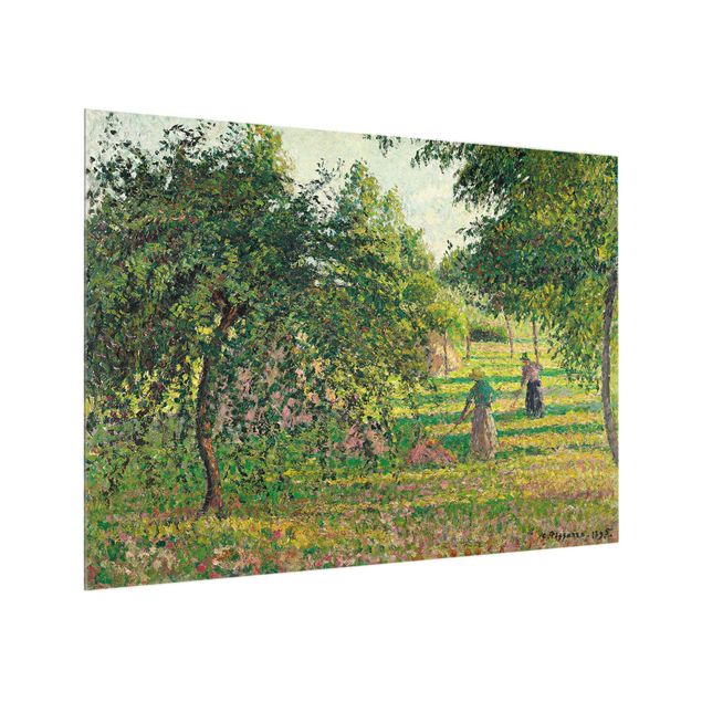 Glas Spritzschutz - Camille Pissarro - Apfelbäume - Querformat - 4:3