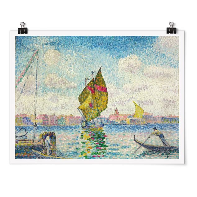 Poster - Henri Edmond Cross - Segelboote auf dem Giudecca - Querformat 3:4