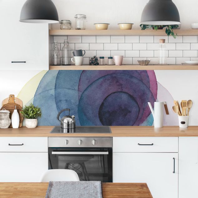 Küchenrückwand - Urknall - lila