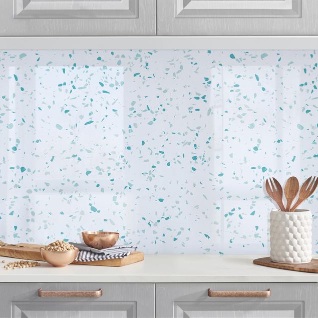 Küchenrückwand - Detailliertes Terrazzo Muster Genua II