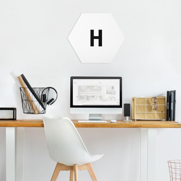 Hexagon Bild Forex - Buchstabe Weiß H