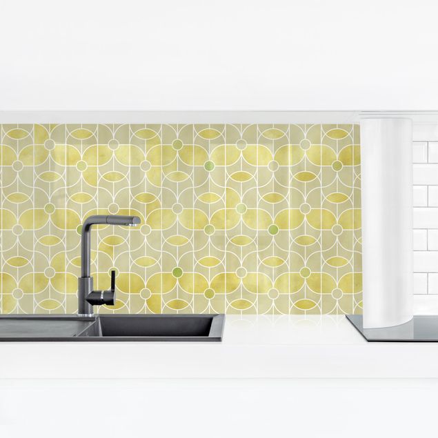 Küchenrückwand - Art Deco Schmetterling Muster
