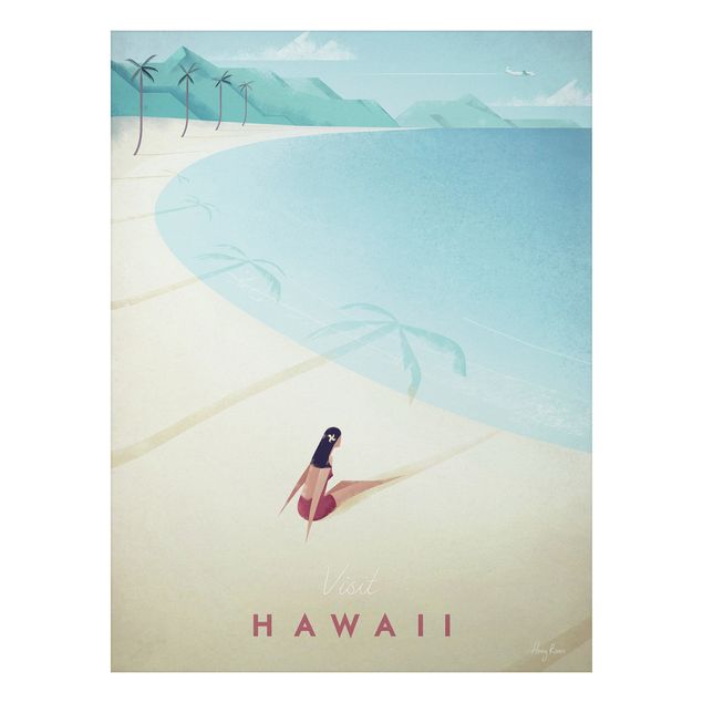 Aluminium Print - Reiseposter - Hawaii - Hochformat 4:3