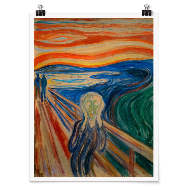 Poster - Edvard Munch - Der Schrei - Hochformat 3:4