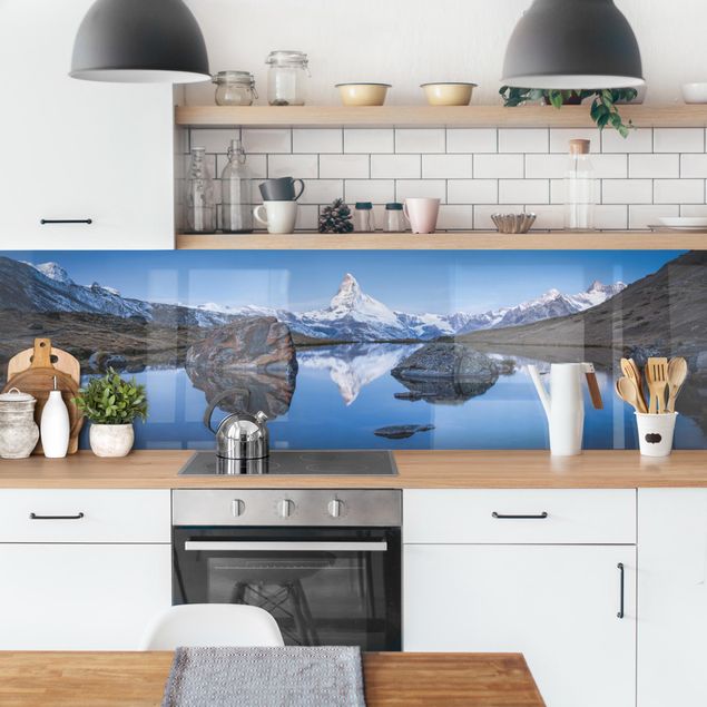 Küchenrückwand - Stellisee vor dem Matterhorn