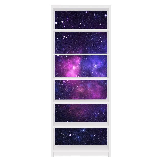 Möbelfolie für IKEA Billy Regal - Klebefolie Galaxie