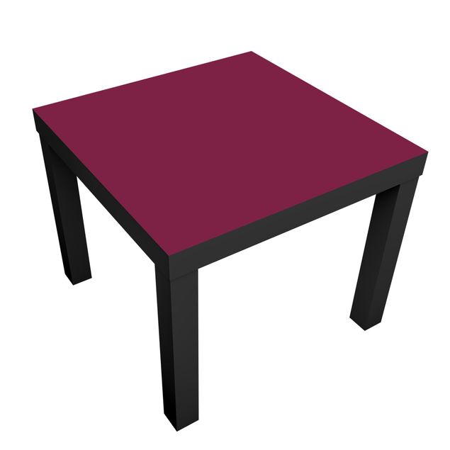 Möbelfolie für IKEA Lack - Klebefolie Colour Wine Red