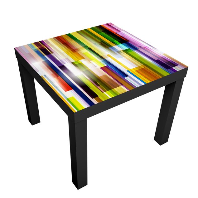 Möbelfolie für IKEA Lack - Klebefolie Rainbow Cubes