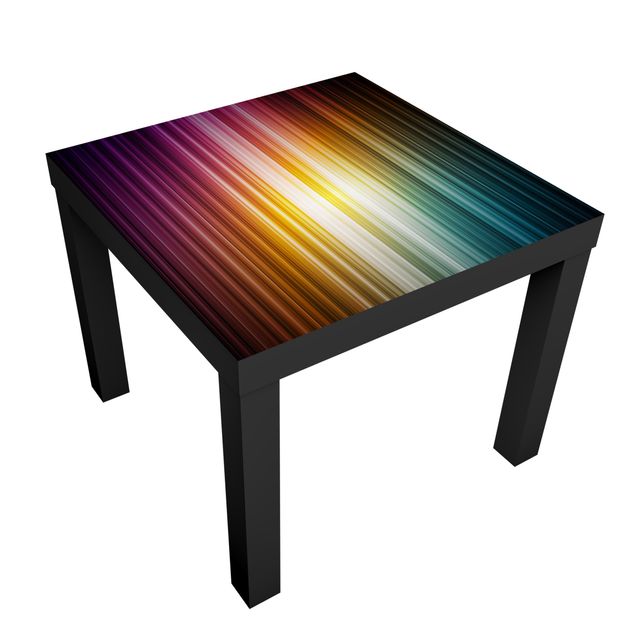 Möbelfolie für IKEA Lack - Klebefolie Rainbow Light