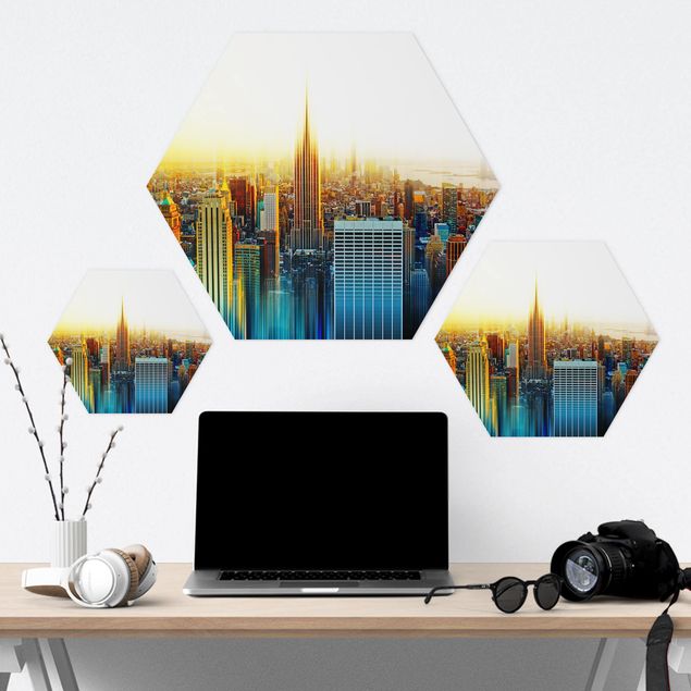 Hexagon Bild Forex - Manhattan Abstrakt