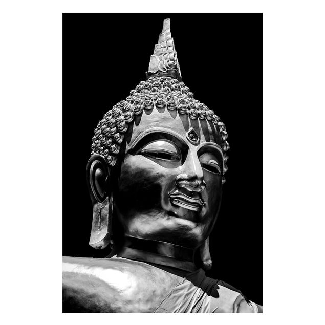 Magnettafel - Buddha Statue Gesicht - Memoboard Hochformat 3:2