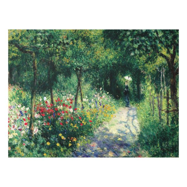 Glas Spritzschutz - Auguste Renoir - Frauen im Garten - Querformat - 4:3