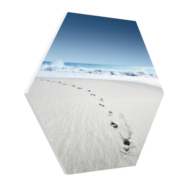 Hexagon Bild Forex - Spuren im Sand