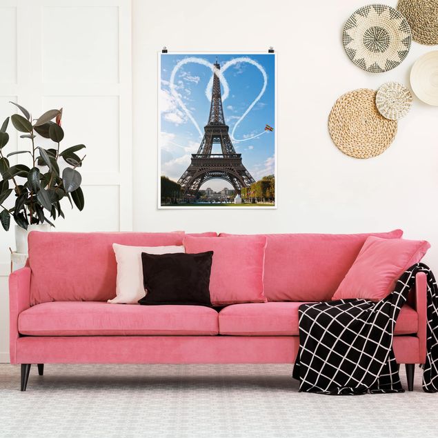 Poster - Paris - City of Love - Hochformat 3:4