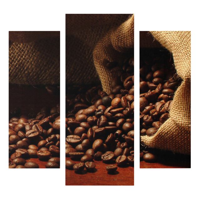 Leinwandbild 3-teilig - Dulcet Coffee - Galerie Triptychon