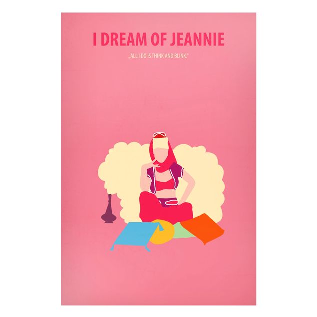 Magnettafel - Filmposter I dream of Jeannie - Memoboard Hochformat 3:2