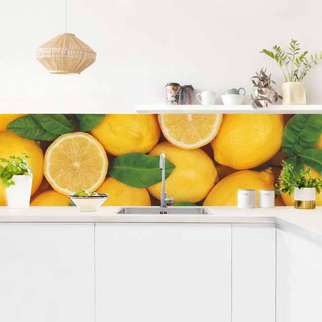 Küchenrückwand - Saftige Zitronen