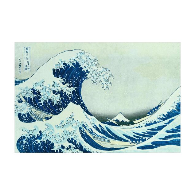 Teppich Natur Katsushika Hokusai - Die grosse Welle von Kanagawa