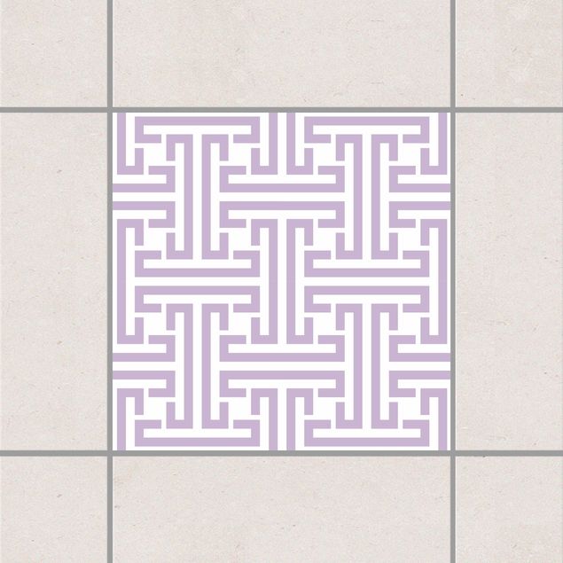 Fliesenaufkleber - Dekoratives Labyrinth Lavender Flieder
