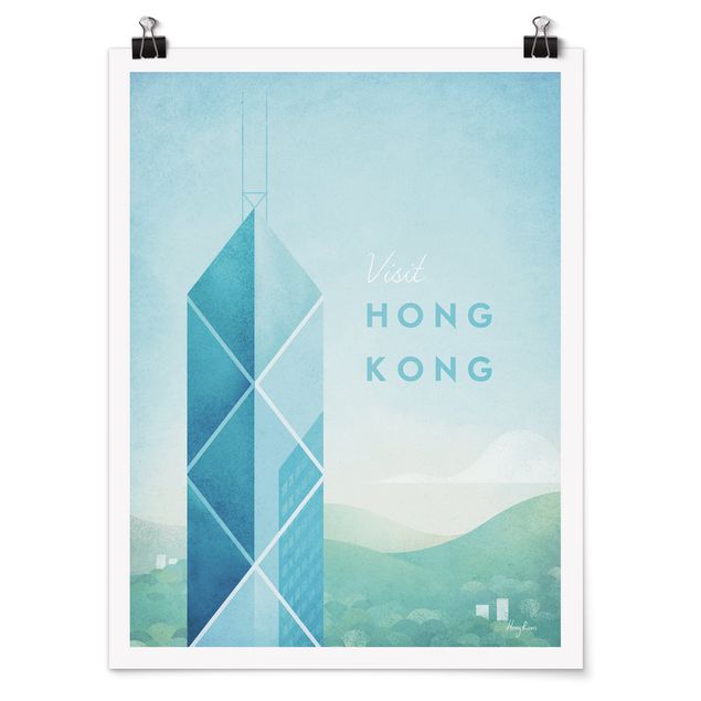 Poster - Reiseposter - Hong Kong - Hochformat 4:3