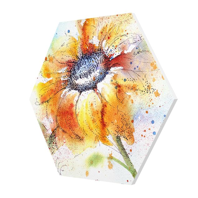 Hexagon Bild Forex - Painted Sunflower