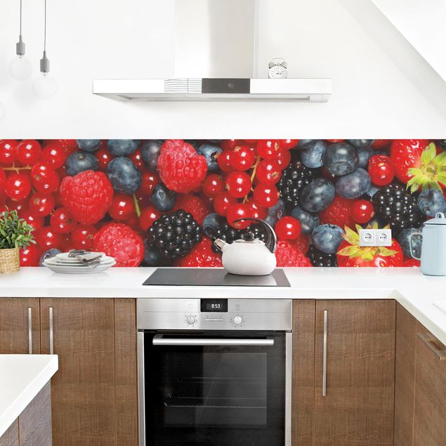 Küchenrückwand - Fruchtige Waldbeeren
