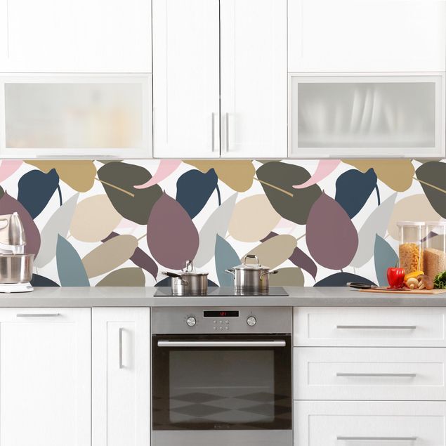 Küchenrückwand - Modern Tropical Muster
