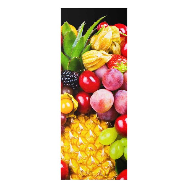 Glasbild - Fruit Bokeh - Panorama Hoch