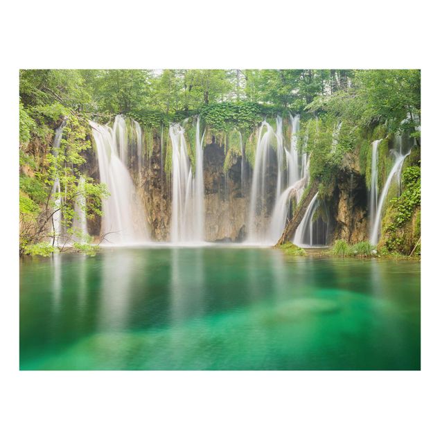 Glasbild - Wasserfall Plitvicer Seen - Quer 4:3