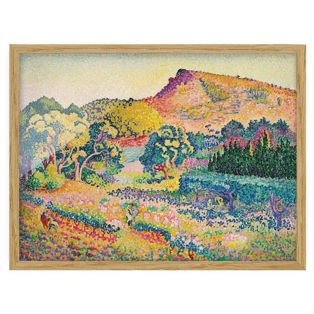 Bild mit Rahmen - Henri Edmond Cross - Landschaft mit Le Cap Nègre - Querformat 3:4