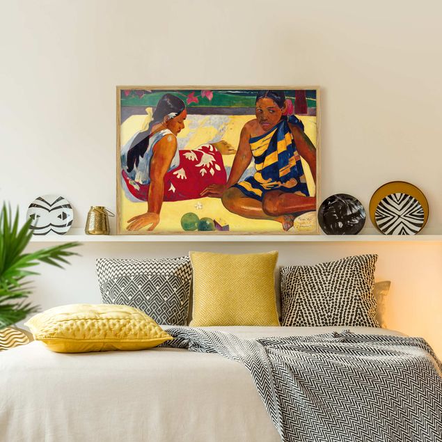 Bild mit Rahmen - Paul Gauguin - Frauen von Tahiti - Querformat 3:4