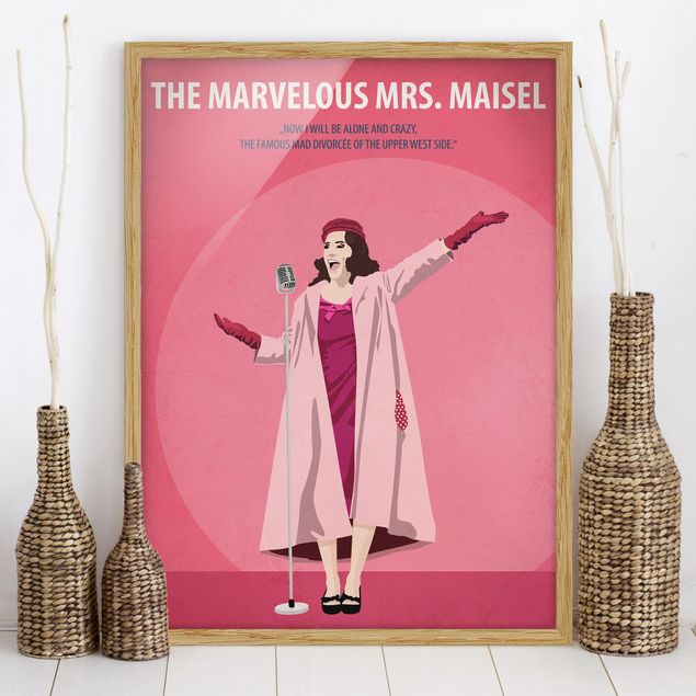 Bild mit Rahmen - Filmposter The Marvelous Mrs Maisel - Hochformat 4:3