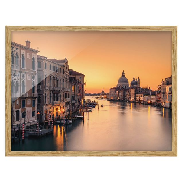 Bild mit Rahmen - Goldenes Venedig - Querformat 3:4