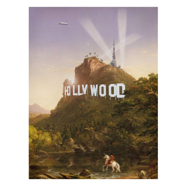 Leinwandbild - Jonas Loose - Gemälde Hollywood - Hochformat 4:3