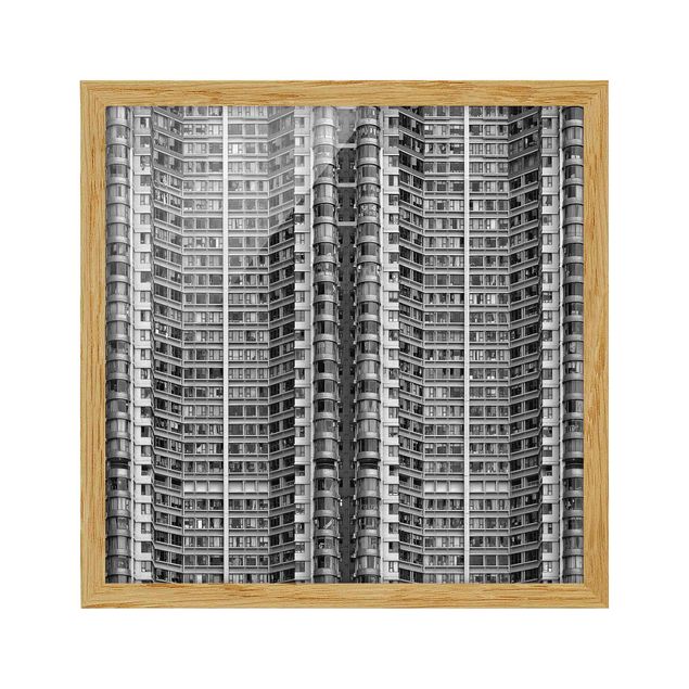 Bild mit Rahmen - Skyscraper - Quadrat 1:1