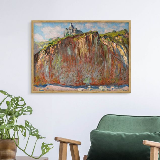 Bild mit Rahmen - Claude Monet - Varengeville Morgenlicht - Querformat 3:4