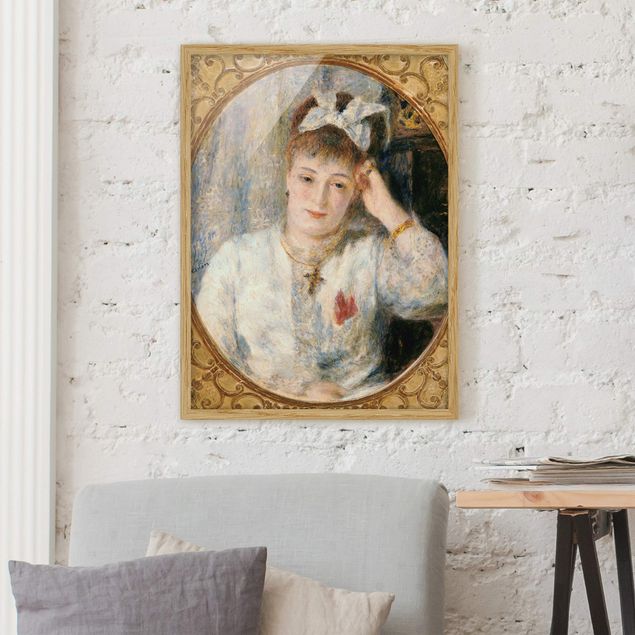 Bild mit Rahmen - Auguste Renoir - Marie Murer - Hochformat 3:4