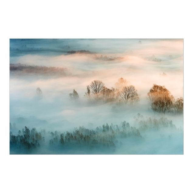 Fototapete - Nebel bei Sonnenaufgang - Fototapete