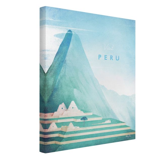 Leinwandbild - Reiseposter - Peru - Hochformat 4:3