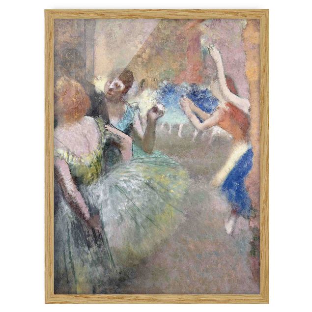 Bild mit Rahmen - Edgar Degas - Ballettszene - Hochformat 3:4