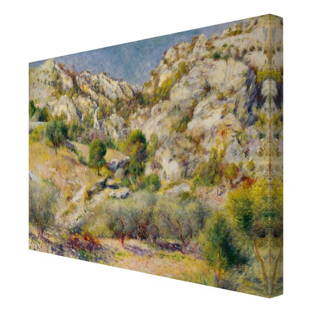 Leinwandbild - Auguste Renoir - Felsen bei Estaque - Querformat 3:4