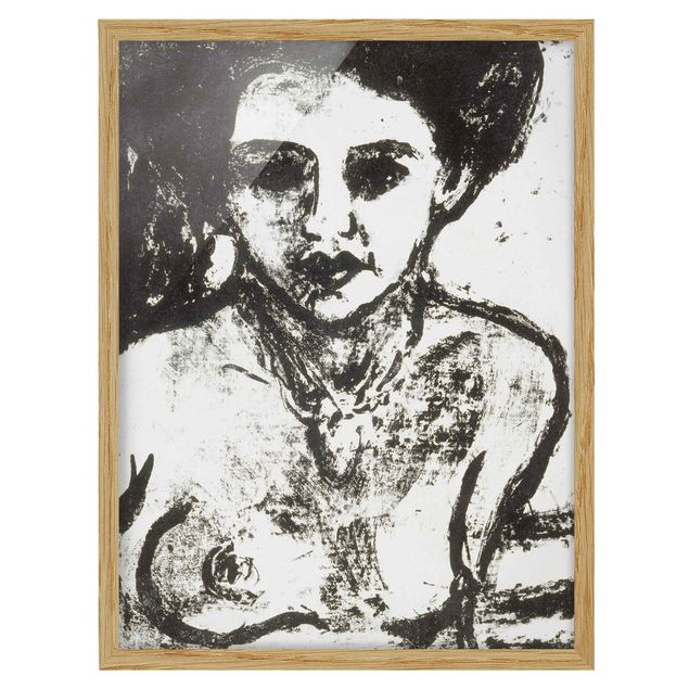 Bild mit Rahmen - Ernst Ludwig Kirchner - Artistenkind - Hochformat 3:4