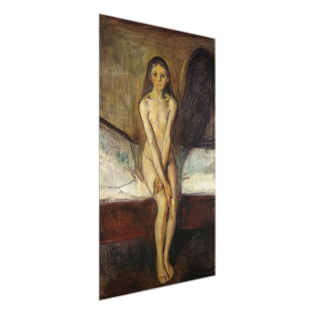 Glasbild - Edvard Munch - Pubertät - Hochformat 3:2