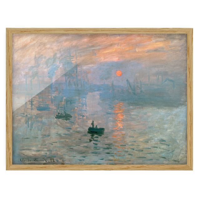 Bild mit Rahmen - Claude Monet - Impression - Querformat 3:4