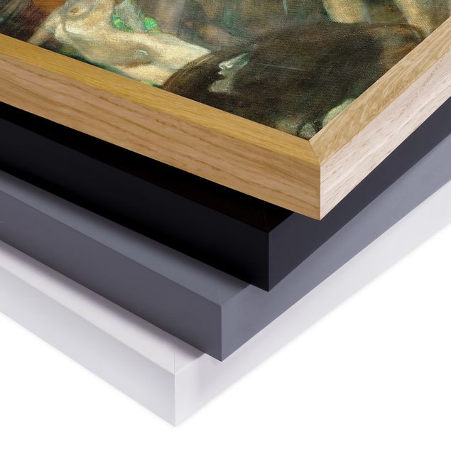 Bild mit Rahmen - Gustav Klimt - Bewegtes Wasser - Querformat 3:4
