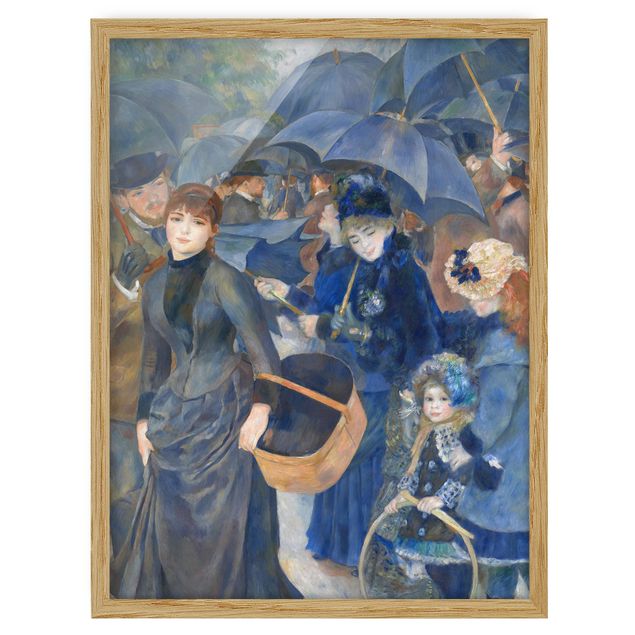 Bild mit Rahmen - Auguste Renoir - Die Regenschirme - Hochformat 3:4