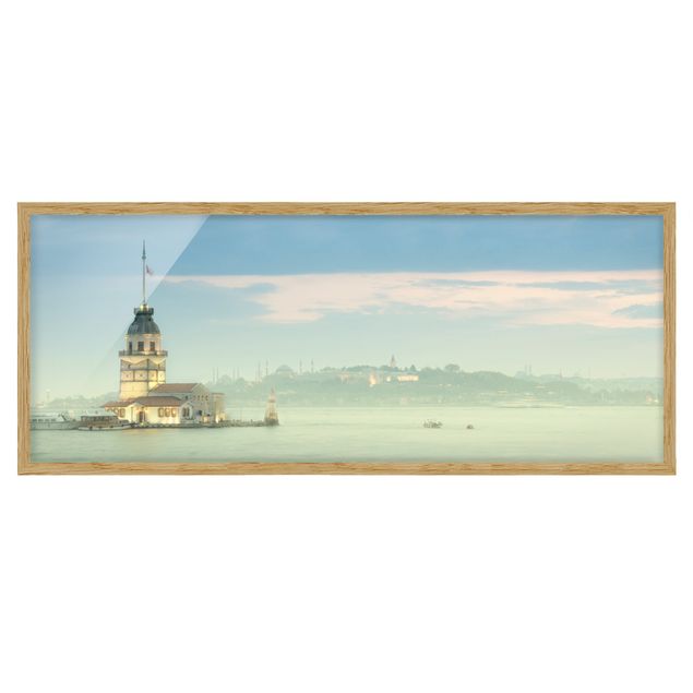 Bild mit Rahmen - Maidens Tower - Panorama Querformat